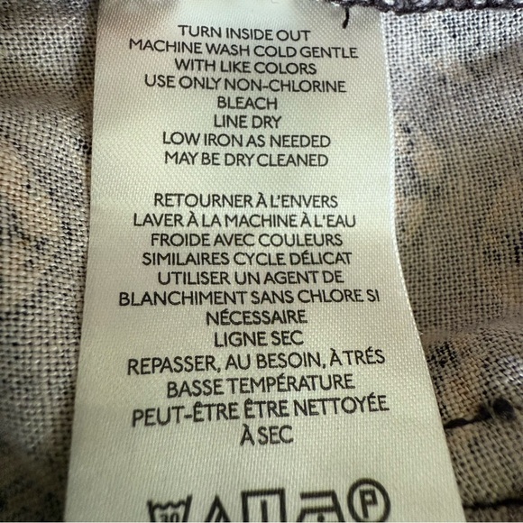 Anthropologie Linen Utility Jogger Multi Fall Color Patterned Joggers Boho Small - Picture 8 of 16